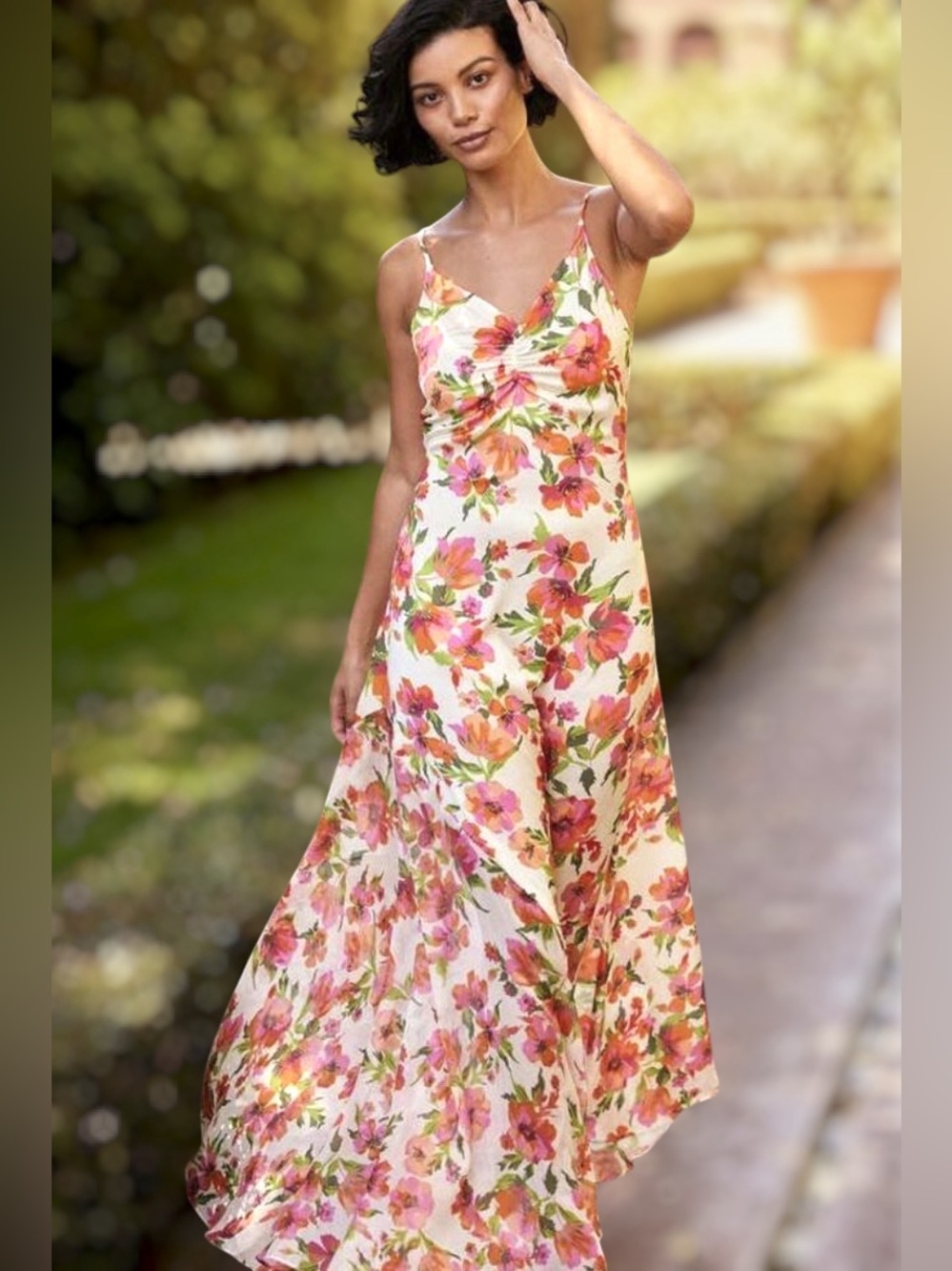 NWT MISA Los Angeles Negine Floral Maxi Dress in Palmarei Blooms
